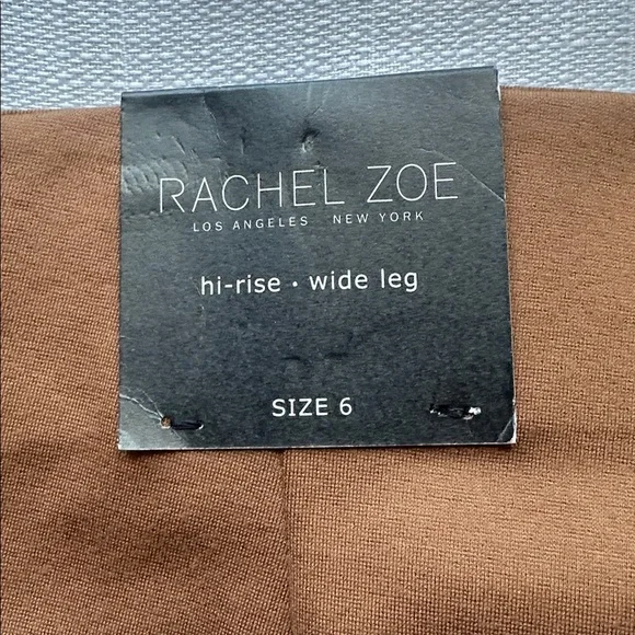 Rachel Zoe Women's Brown Hi-Rise Wide-Leg Pants, size 6 - Picture 7 of 7